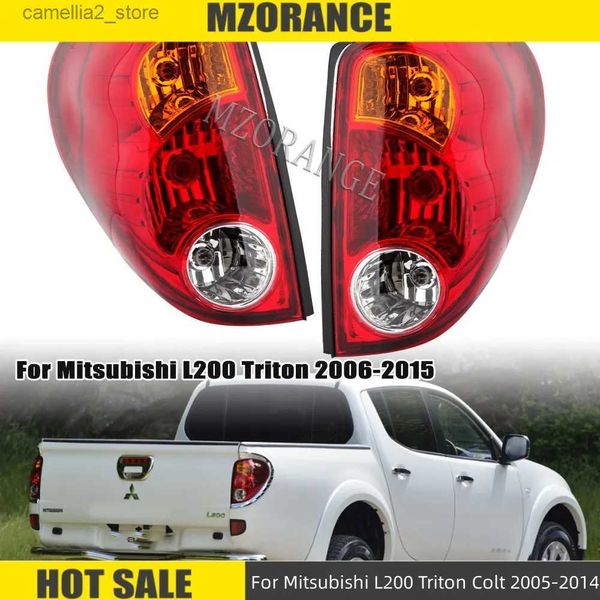 Araba Kuyruk Işıkları LED Kırmızı Arka Kuyruk Işığı Mitsubishi L200 Triton Colt 2005-2014 Tel dönüş sinyali fren sis lambası araba aksesuarları Q231017