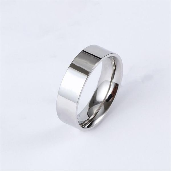 Alta qualidade designer de aço inoxidável anel carta luxo anéis masculinos compromisso compromisso jóias senhoras gift267f