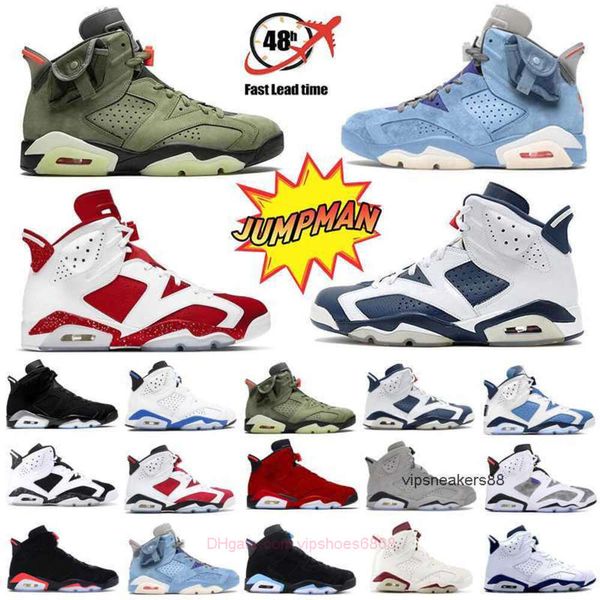 2024 Scarpe da ginnastica 6s a infrarossi Sport Scarpe da basket Jumpman 6 Metallic Sier Outdoor Tinker Hatfield Bianco Infared Pack UNC Carmine Oreo Nero