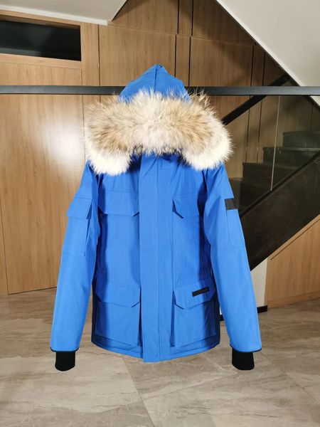 Top Parkas Coats Tasarımcı Erkek Kadın Tasarımcıları Down Kanadalı Kazan Ceketler Veste Homme Kış Jassen Puffer Büyük Kürk Hoodies Fourrure O 7869