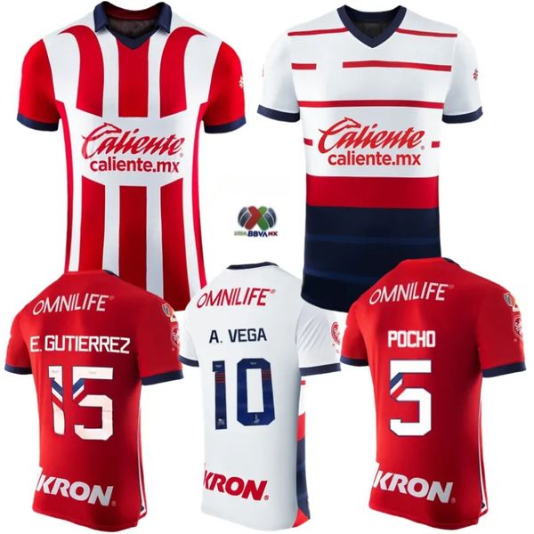 2023 Chivas de Guadalara Jerseys 23 24 A.Zaldivar Calderon J.Ias Brizuela A.Vega F. Beltran Home Away Aarado Hombre Esports Futebol camisa de futebol