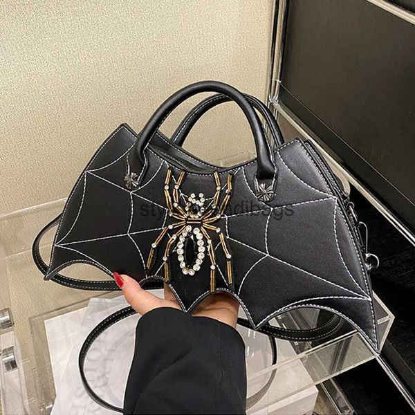 Bolso cruzado para fiesta de Halloween, bolso cruzado estilo gótico, bolso de murciélago, bolso Punk de diseñador, bolso creativo con asa superior, bolsosstylisheendibags