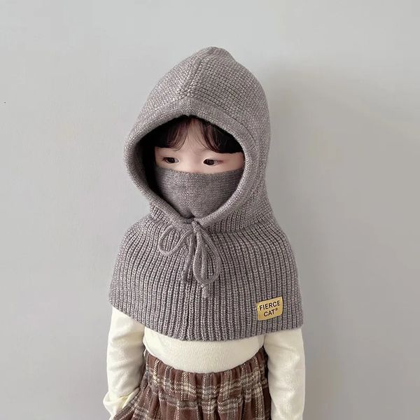 Bonés chapéus 2 3 4 5 6 7 8 anos de idade bebê meninos meninas gorro super quente à prova de vento inverno balaclava boonets boné de malha chapéu grátis 231017