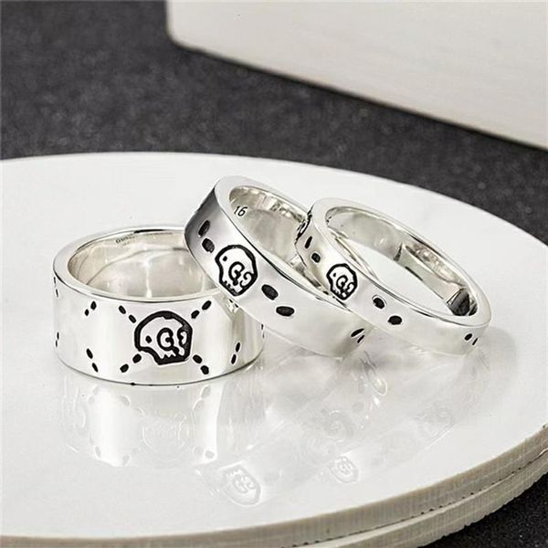 925 prata designer amor coração anel masculino feminino cobra anel de alta qualidade casal anel de casamento com caixa masculino e feminino designer bu310l