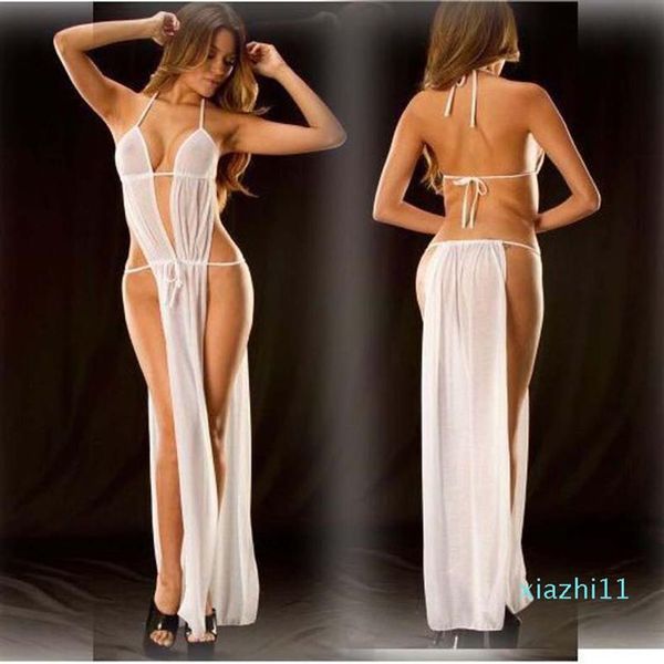 Moda-Luxury Ladies Sexy Lingerie Set Sexy Pijamas Designer Lace Backless Dress Home Data Francês Vestido Romântico Backless Dress172L