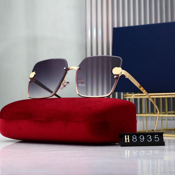 Designer Channel Cycle Lussuoso Moda Donna Uomo Occhiali da sole Diamond Square Parasole Crystal Shape Sun Pacchetto completo_voghion.com