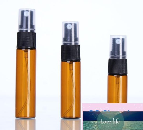 Kozmetik Cilt Bakımı ile Amber Cam Sprey Şişe ELIQUID Sprey Doldurulabilir Şişe 3ml 5ml 10ml Seyahat Boyut Konteyneri