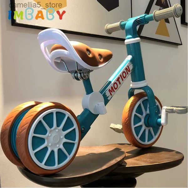 Велосипеды Ride-Ons IMBABY Baby Balance Bike Регулируемое сиденье Трехколесный велосипед Скутер Детские ходунки Автомобильные скейтборды для детей Игрушки для катания Q231017