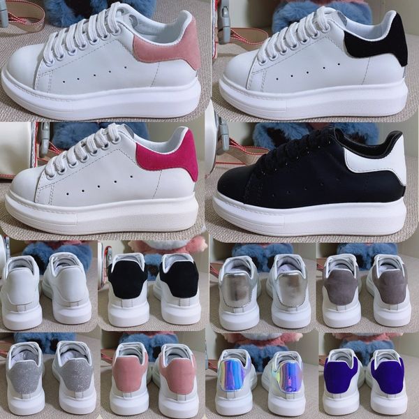 Designer-Babyschuhe, Leder, zum Schnüren, für Kinder, Jugendliche, Plateau-Sneaker, Weiß, Schwarz, Jungen, Mädchen, Samt, Wildleder, lässig, Kleinkinder, Schuh von Espadrilles