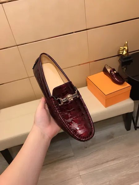 Herrenmode, elegante formelle Hochzeitskleid-Schuhe, klassische Business-Wohnungen für Männer, Markendesigner, Slip-on-Büro, lässige Slipper, Größe 38–44