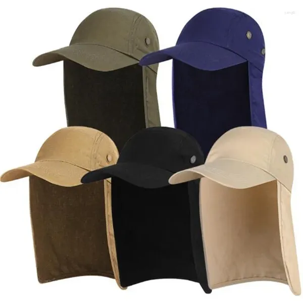 Geniş Memlu Şapkalar Unisex Fishing Hat Sun Visor Cap Dış Mekan Koruma Kulak Neck Flap Kapak Kamp Yürüyüşü İçin Güneş Işığı Önleme