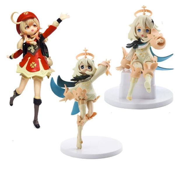 Kunst und Kunsthandwerk Genshin Impact Paimon Anime-Figuren PVC-Spielzeug Klee Venti Aktion Figma-Sammlung Modellpuppe Figma Süßes Mädchen Brinquedos Figur 231017