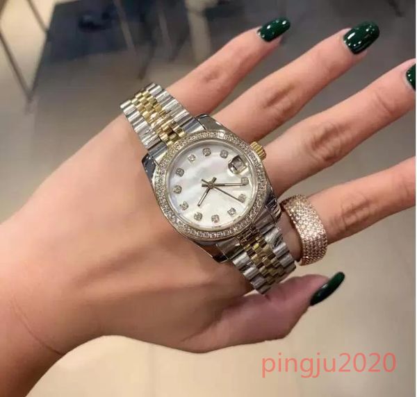 U1 Top AAA Çok Renkli Lady Watch Başkanı Diamond Darap Kabuk Yüzü Kadınlar Datjust Watches Jubilee Paslanmaz En Düşük Fiyat Otomatik Mekanik Bilek Hediyesi