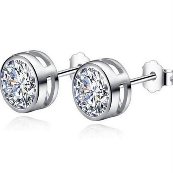 Kristalle von Swarovski Zirkonia Runde lila Ohrringe Ohrstecker Strass Bijoux für Frauen Modeschmuck Brincos 2018267m