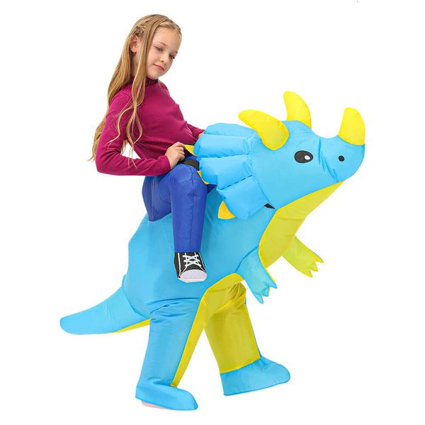 Cosplay Kinder Kind Triceratops Iatable Dinosaurier Kostüm Jungen Mädchen Anime Dino Party Cosplay Kostüme Anzug Karneval Halloween Geschenk