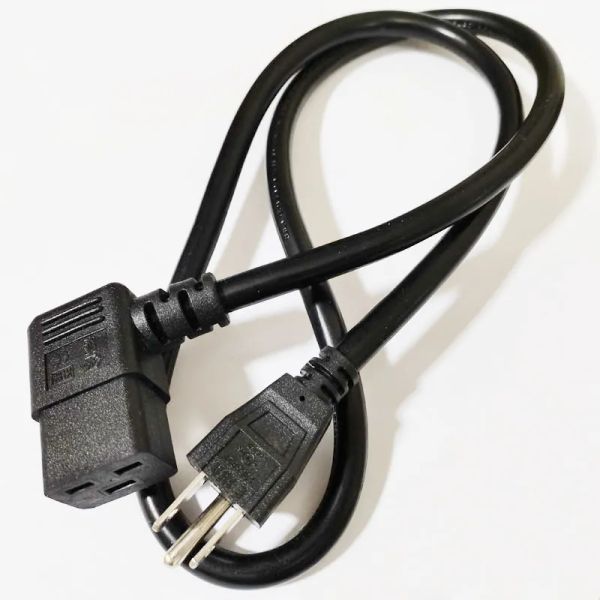 Кабели адаптера питания, штекер IEC 320 NEMA 5-15P, угловой разъем C19 под углом 90 градусов, гнездовой кабель питания C19, 1 м/1 шт. LL