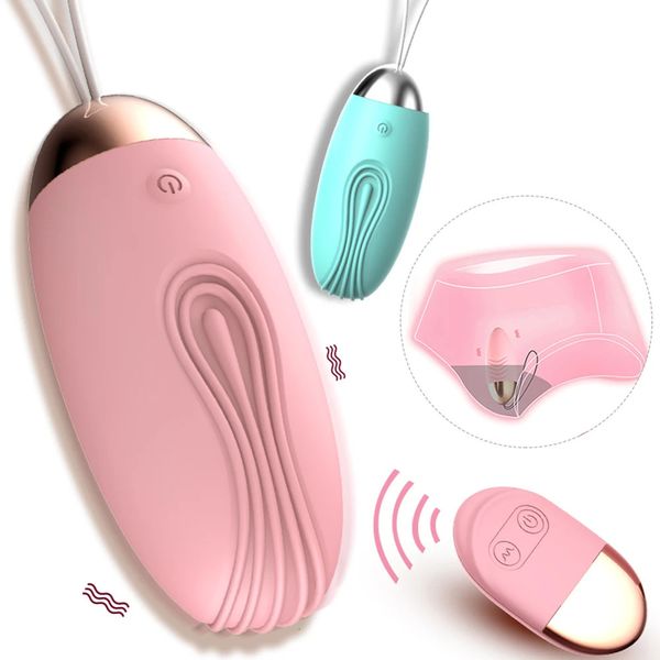 Giocattoli per adulti 10 velocità telecomando palla vaginale sesso femminile stimolatore clitoride Kegel vibrazione uovo salto masturbazione 231017