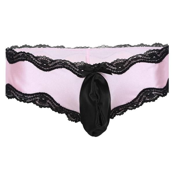 Kadın Panties Sissy Lingerie Erkekler için Crossdress iç çamaşırı Düşük belli seksi eşcinsel bikini dantel işgücü bedeli