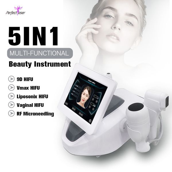 2023 Hot 9D Hifu Beauty Device Aperte a pele Lift Cheek Skin Slimming Arms Body Shape Rejuvenescimento vaginal Aperto RF Ultrassom focado de alta intensidade