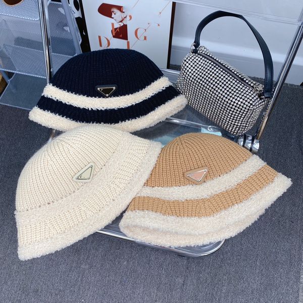 Tasarımcı C Kova Şapk Klasik Kova Şapk Kış Sezonu Moda Lüks Cap Erkekler Kadın Çok yönlü Peluş Peluş Sıcak Havza Çok yönlü trend Sıradan Peluş Peluş Üçgen Üst düzey Kapak