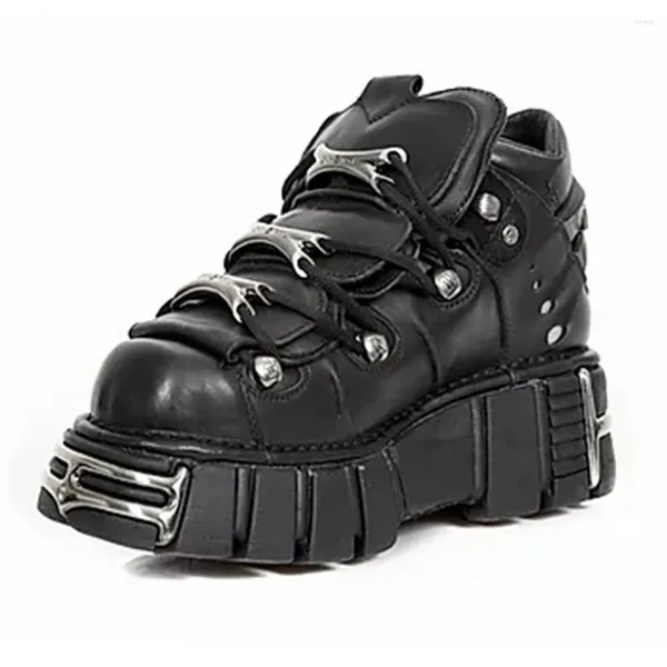 Ботинки, модные мужские кроссовки в стиле панк, мотоциклетные ботильоны на платформе, женские кроссовки с металлическими заклепками, женская повседневная обувь в готическом стиле, кроссовки на толстой подошве