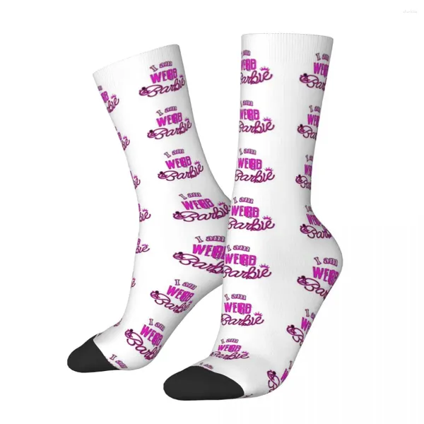 Meias masculinas I Am Weird Kenergy Unissex Inverno Ciclismo Happy Street Style Crazy Sock