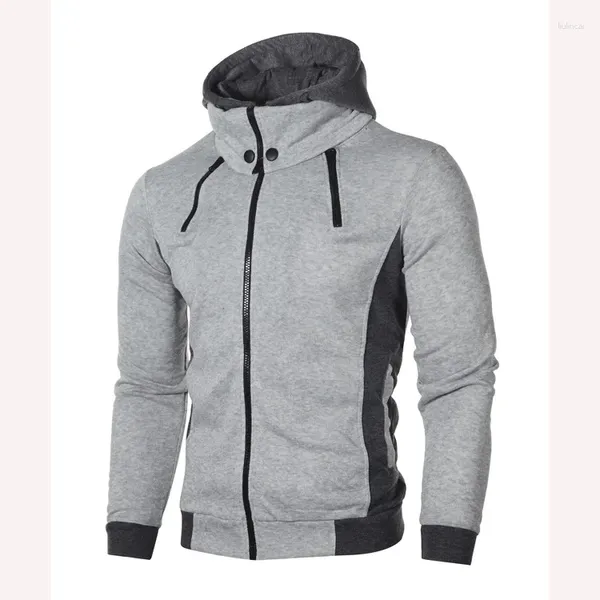 Herren Hoodies Sweatshirts Herren Kapuzenpullover Jersey Casual Hoody Sportbekleidung Jacken Mantel Flut Herbst Winter Schal Kragen Reißverschluss Oberbekleidung