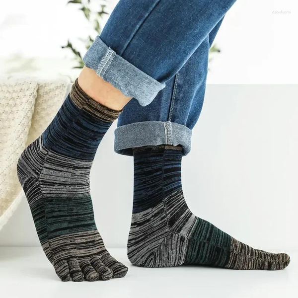 Herrensocken, atmungsaktiv, Finger 5 und fünf, absorbierender Daumen, geteilte Zehen, Herbst, Schweiß, Neuheit, Winter