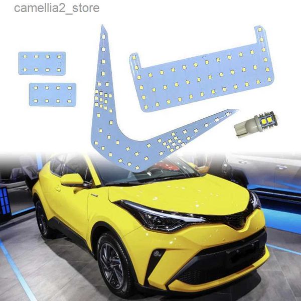 Luzes traseiras do carro para Toyota C-HR CHR 5 unidades / conjunto 12V branco LED luzes de leitura internas 2835SMD 102LEDs 6000K LED luz de teto lâmpada de sinal interior Q231017