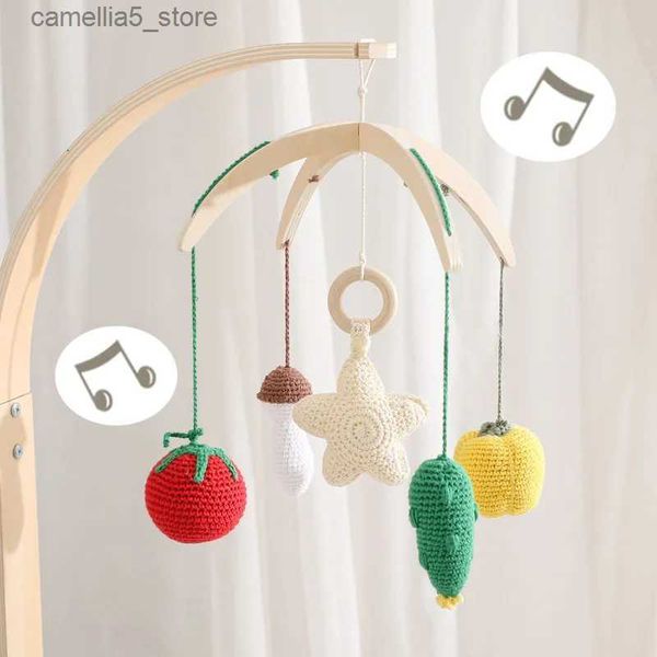 Mobiles # Sonagli per neonati Cellulari per culla Giocattoli 0-12 mesi Carillon per neonato Culla Campana Uncinetto Frutta Massaggiagengive Stella Anello a mano Campana Set regalo Q231017