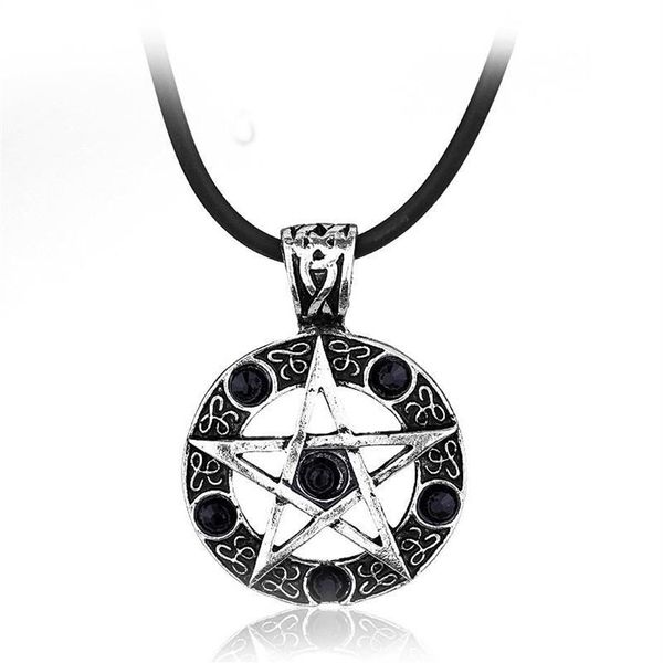 Ketten Supernatural Halskette Pentagramm Wicca Pagan Dean Winchester Anhänger Vintage Gothic Frau Männer Schmuck Geschenk269L