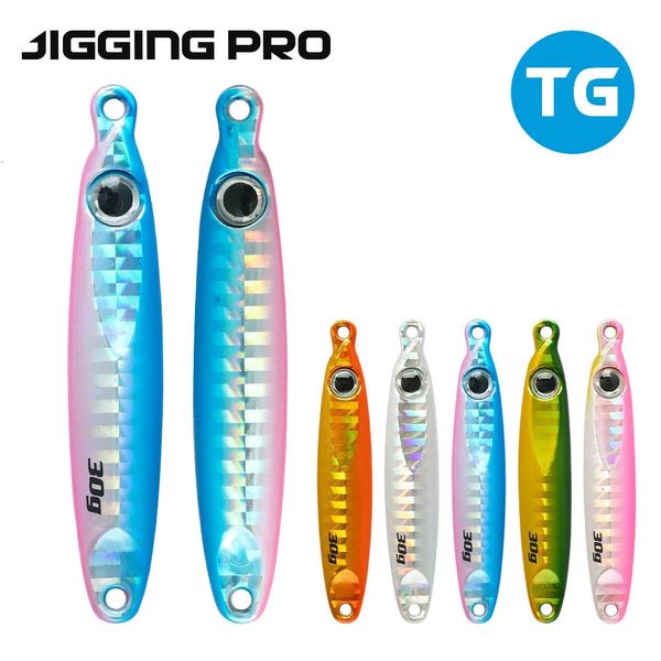 Iscas iscas jiggingpro 10g 15g 25g 30g tungstênio jig mar pesca fundição longa micro gabaritos metal jigging isca 231017