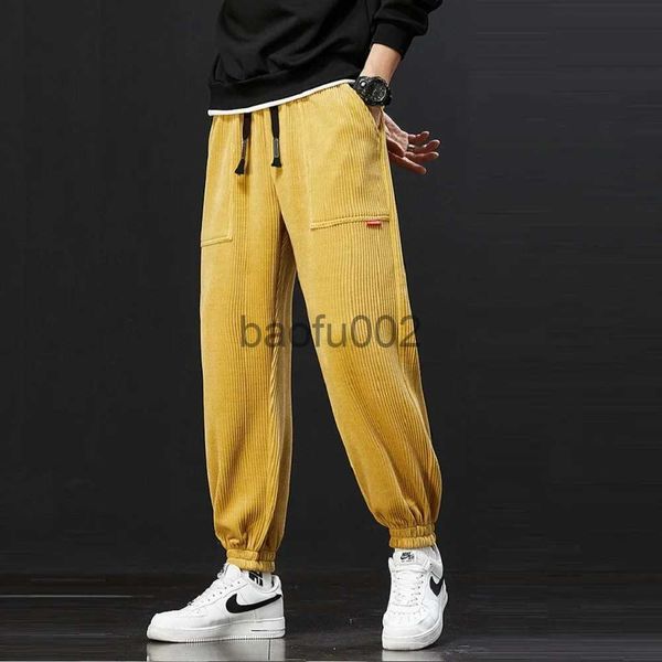 Männer Hosen 2023 Neue Herbst Winter Cord Jogginghose Männer Baggy Jogger Mode Streetwear Lose Beiläufige Harem Hosen Plus Größe 8XL J231017