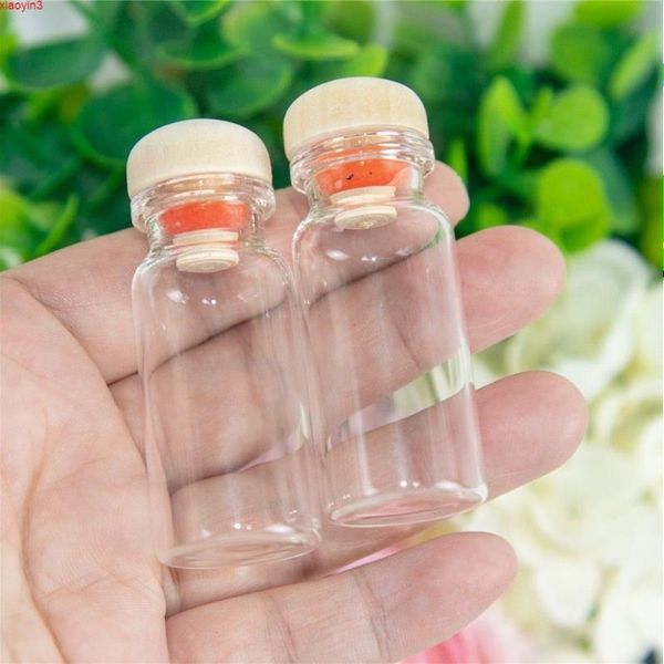 10 ml Glasflaschen Kork Holzstopfen Hochzeit Artware Kleine Gläser Fläschchen DIY Dekoration Handwerk 100 Stück Hohe Qualität Ljtxh Tongl