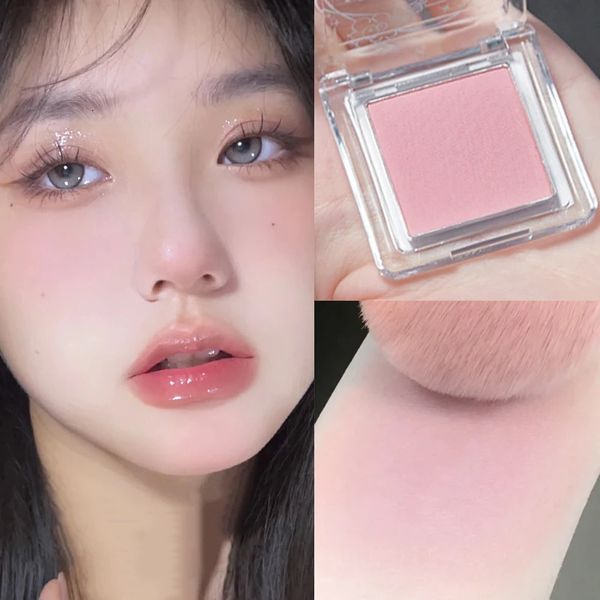 Blush Matte Pink Blush Makeup Palette Brighten Face Rouge Mineral Powder 6 Color Rouge Cosmetics Natural Cheeks Tint Contour Blusher 231016