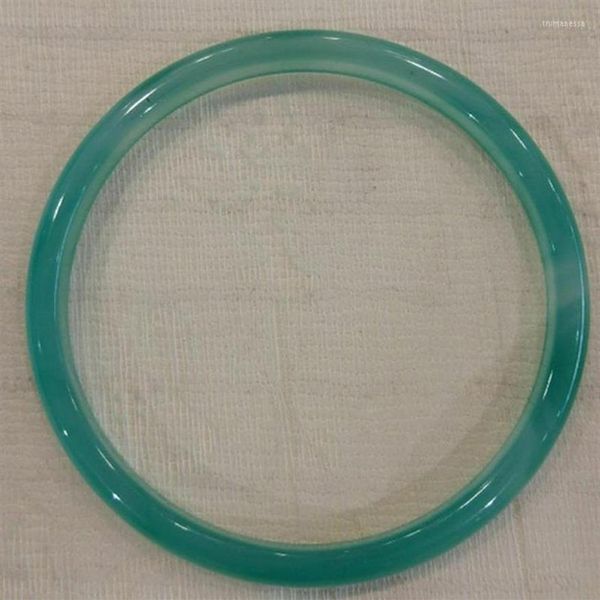 Bracciale 1 pz Naturale 54-55mm Cinese Verde Intagliato A Mano Giada Giadeite Bracciale Trum22311k