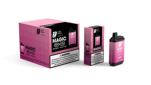 ZOOY MAGIC 9000 Puffs Электронные сигареты Desechable Puff 9k 16 мл Перезаряжаемые одноразовые капсулы для устройств Vape Pen 0% 2% 5% Vapes Puff 10000 12000