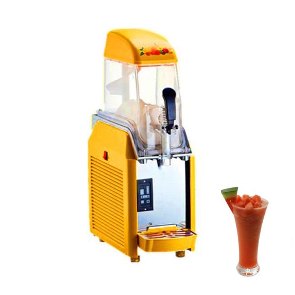 Granitore 12L Monocilindrico Ghiaccio Slusher 550W Macchina per sciogliere la neve Frullati Macchina per granita Giallo