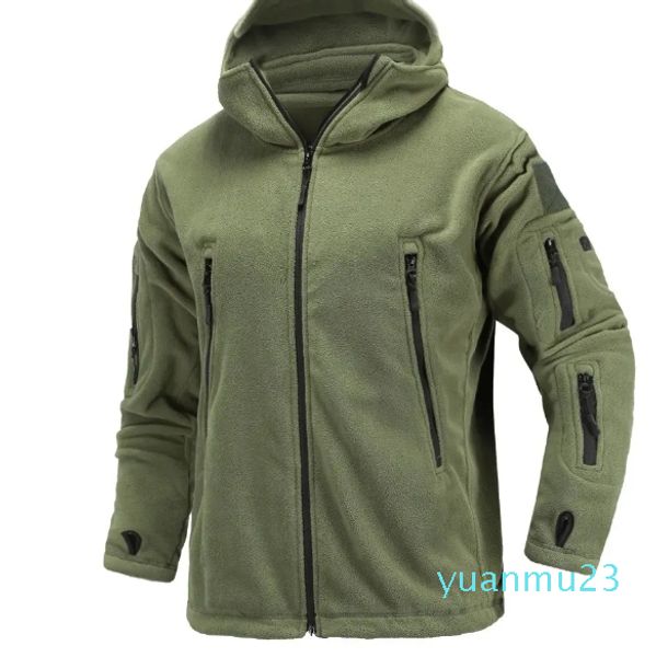 Giacche da esterno Felpe con cappuccio Caccia Escursionismo Militare Invernale In pile termico Giacca tattica Sport all'aria aperta Cappotto con cappuccio Militar Outdoor Army