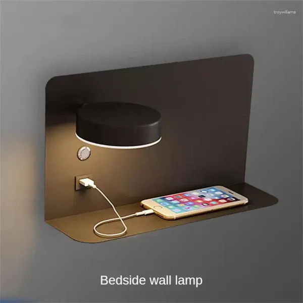 Lâmpadas de parede Noite Iluminação Confortável com Interruptor Longa Resistência Não Deslumbrante Estilo Simples para Quarto Estudo Sala de estar Lâmpada de cabeceira