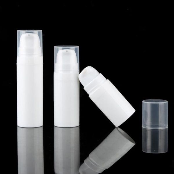 5ml 10ml Bottiglia airless bianca Pompa per lozione Mini Bottiglie per campioni e test Contenitore sottovuoto Imballaggio cosmetico Tfihx Hghfu