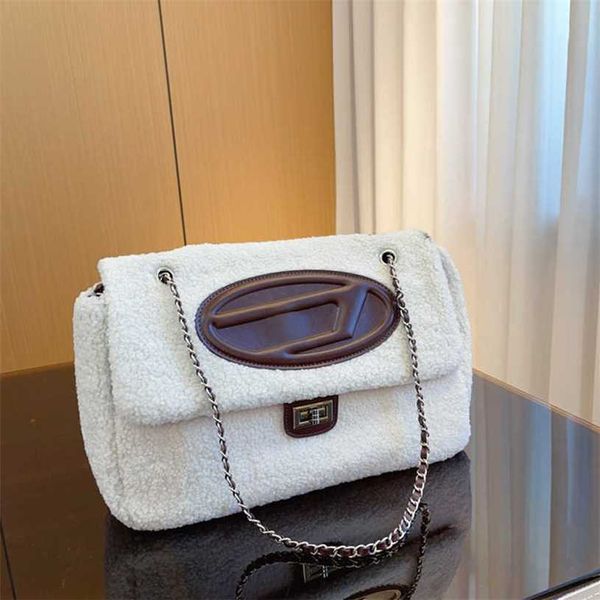 Üst yün hobo çantaları D-Leylak omuz jingdang çanta kadın tasarımcı çanta klasik büyük tote çanta kızlar peluş crossbody cüzdan 231017