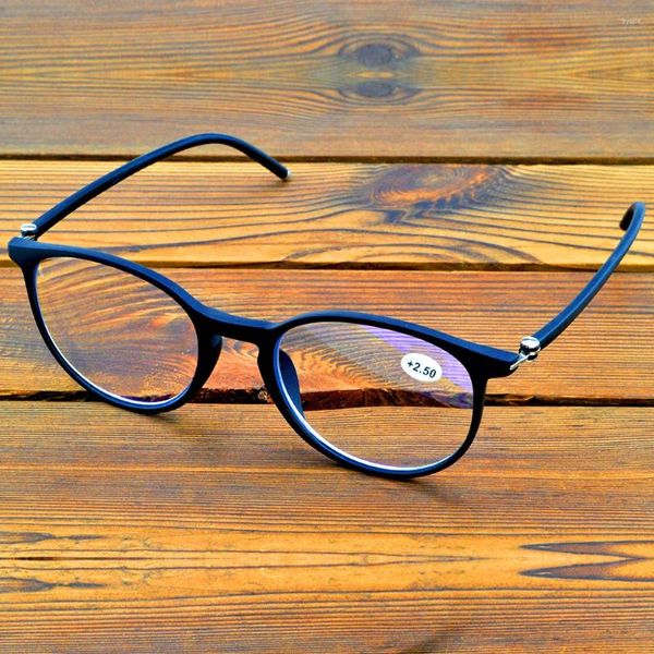 Sonnenbrille, handgefertigter Rahmen, Retro, großer runder Stil, Vollrandbrille, siehe Near N Far, progressive Multifokus-Lesebrille 0,75 bis 4