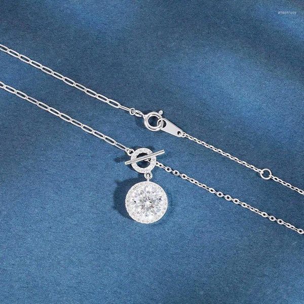 Catene Collana professionale in argento sterling S925 personalizzata per tutto il corpo con due colli in moissanite