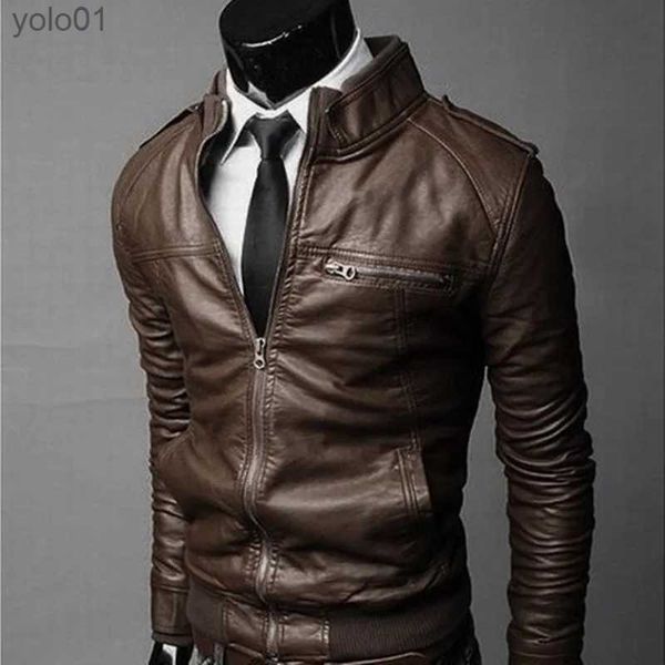 Giacca in pelle da uomo in ecopelle MRMT 2023 nuovissima giacca in pelle da uomo slim giacca in pelle da uomo abbigliamento esterno per abbigliamento uomo giaccheL231018