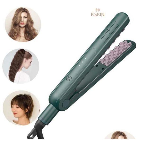 Lockenstäbe Volumizing Haar Eisen Crimper Volumizer Styling-Tool Elektrische Mini Root Y Splint Corn Whisker Waver 2201226027997 Drop Dhuwq