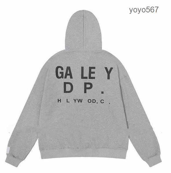 Moletons Galery Dept Designer Galerias Hoody Alphabet Print Trendy Trend Básico Casual Moda Solta T-shirt Curta Meia Manga Tees Alta Qualidade Hoodie 5JKN