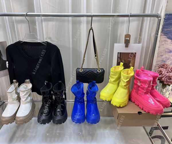 Tasarımcı Yağmur Botları Yeni Avustralya Snow Boot Classic Brellah Mini UG Botlar Kış Dopamin Kahve Beyaz Platform Açık Mekan Ayakkabı Boyutu 35-40