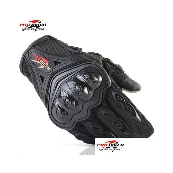 Esportes ao ar livre Pro Biker Luvas de motocicleta Fl Dedo Moto Moto Motocross Equipamento de proteção Guantes Racing Glove Chegam Drop Deliv Dhfko