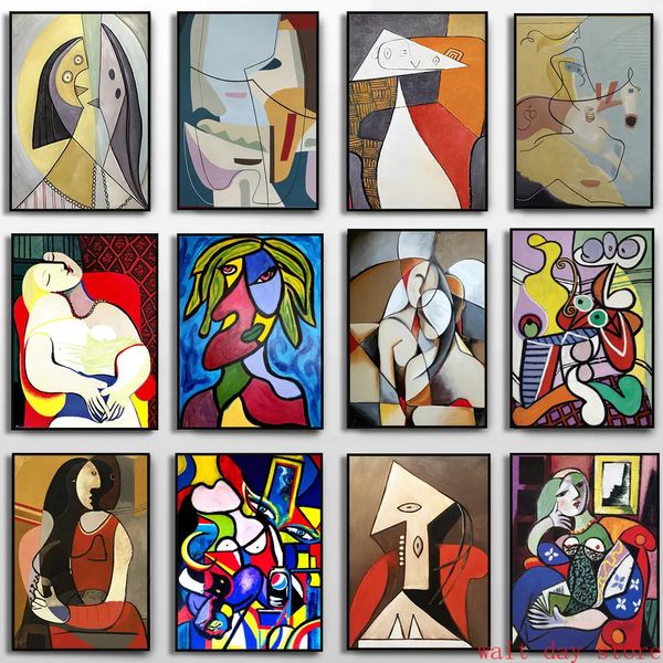 Gemälde Abstrakt Pablo Picasso Traum Frauen Leinwand Malerei Kunstdruck Poster Berühmte Ausstellung Wandbilder Wohnzimmer Wohnkultur 231017